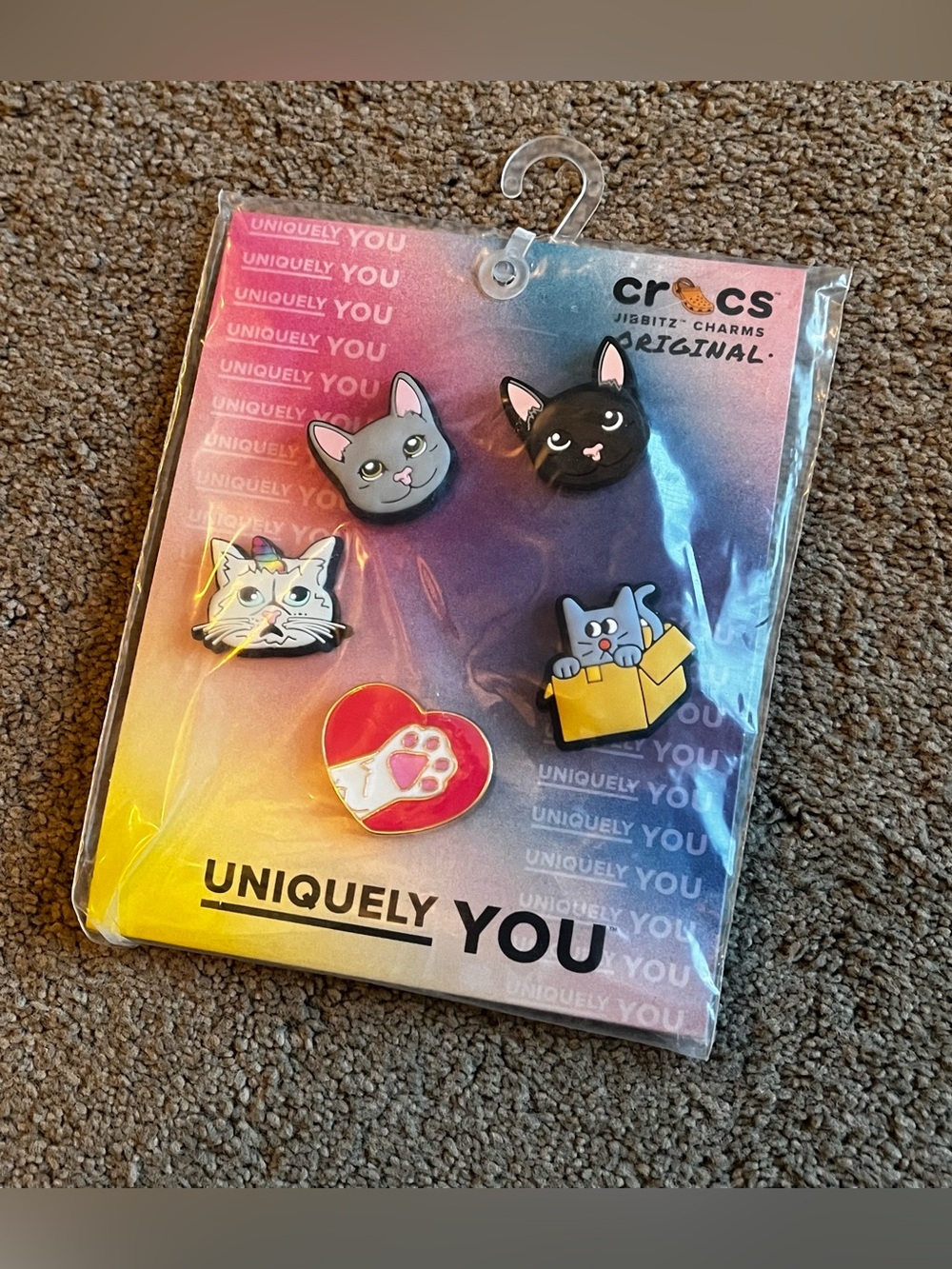 NEW in Package Crocs Cats Jibbitz: Set of 5 Pack